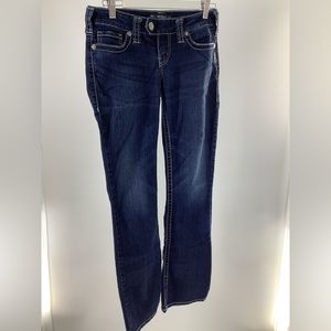 Silver Jeans “Tuesday” 28 X 33 dark wash Flare